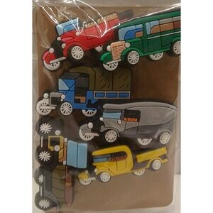 Set of 6 Shoe Charms for Crocs featuring 	Trucks